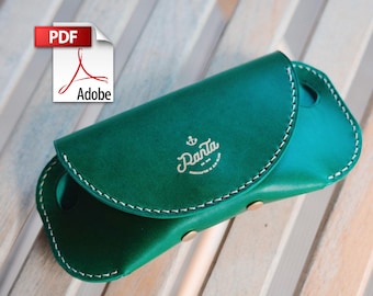 Leather Glasses Case (Template/Pattern/PDF)