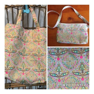 Bolso de mano o bolso grande con estampado de mandala brillante. Monedero, billetera, bolso de noche, bolso informal, regalo para ella. Bolso de yoga, bolso de playa, bolso de fin de semana.