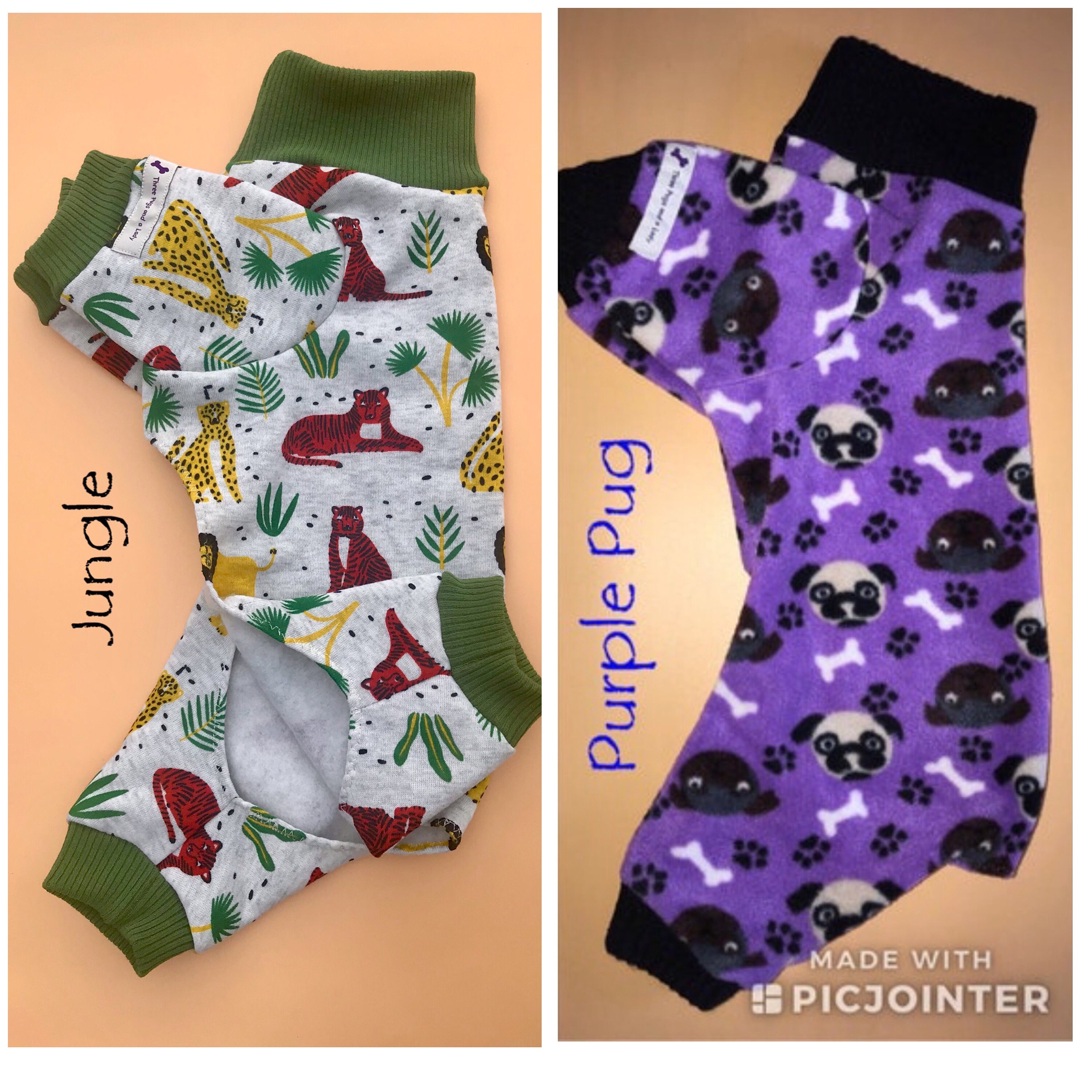 Dog Onesie Dog Pjs in a Variety of Fleece Materials and Etsy Australia