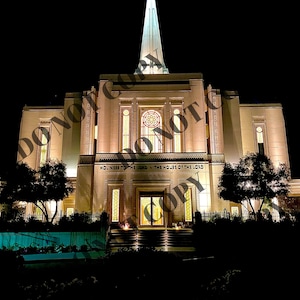 Gilbert Arizona LDS Temple, Digital Download, Home Decor Photo, Print at Home, Architecture Photography, Christian Wall Art