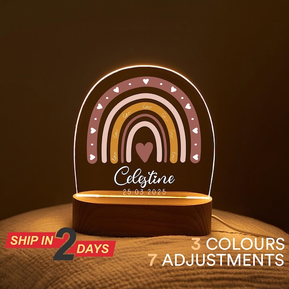 → View on Etsy: Personalized Rainbow Night Light for Kids, Custom Name Boho Nursery Lamp with Wooden Base, Baby Shower Gift, Child’s Room Nightlight Decor Personalized Rainbow Night Light for Kids, Custom Name Boho Nursery Lamp with Wooden Base, Baby Shower Gift, Child’s Room Nightlight Decor