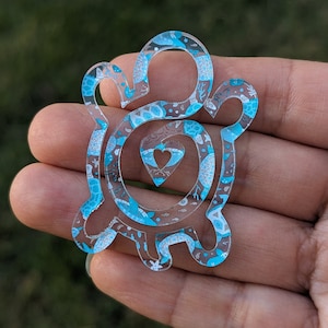 Turtle Acrylic Clip,  Turtle Bookmark, Turtle Lover paperclip, Bookmark, Sea Turtle Bookmark, Turtle Bookmark, Teacher Bookmark