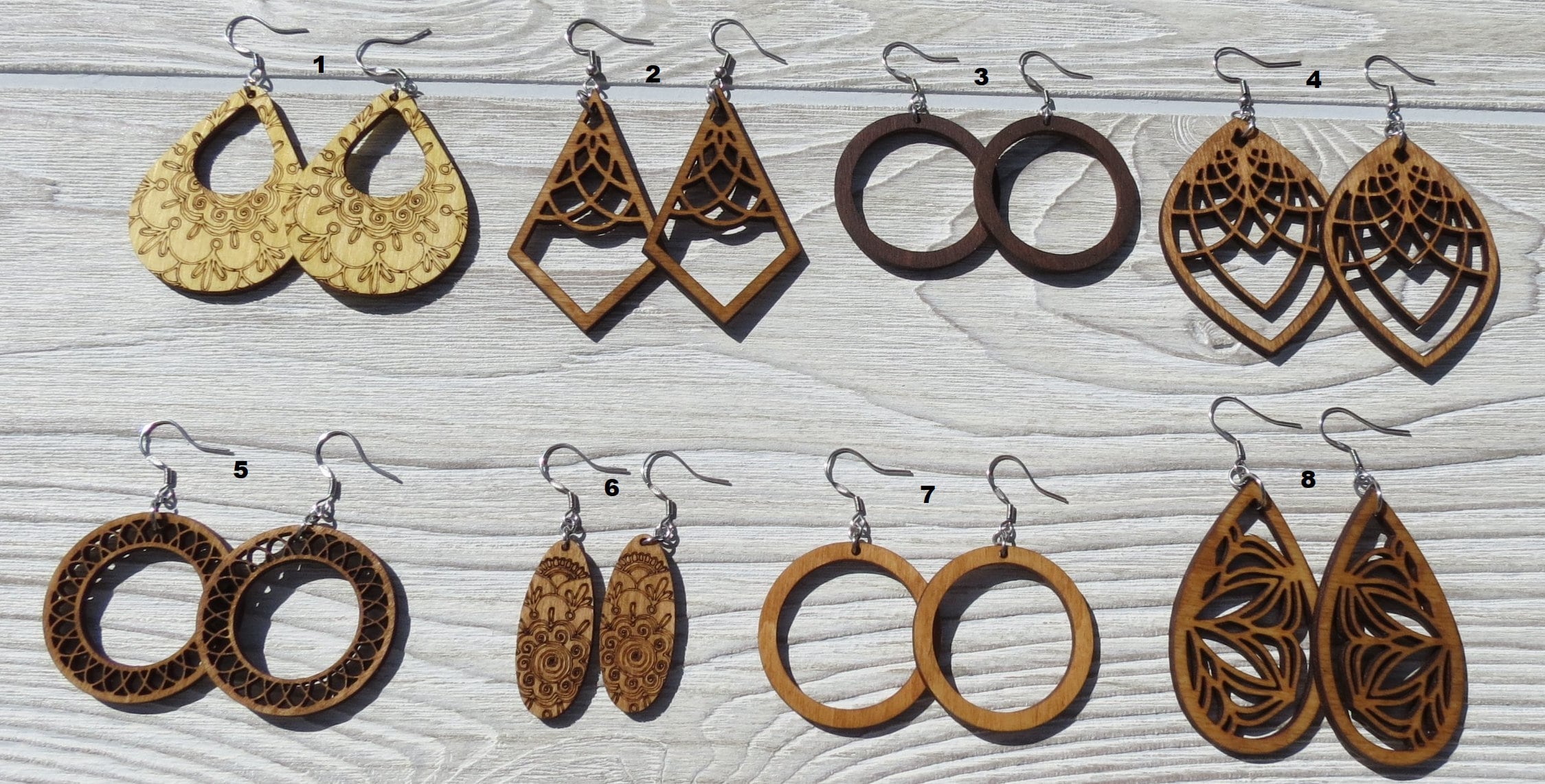 Wooden Earrings Wooden Earrings for Women Wood Earrings Boho