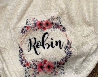 initial baby blankets