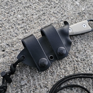 Esee IZULA (original IZULA) Custom Kydex, Scout Carry, Mini Firesteel Rod, 550 Mil-Spec Paracord, IWB Straps, Taco Style