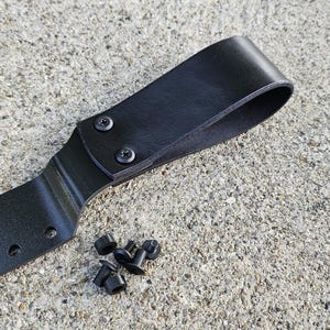 Offset Drop Leather and Kydex Belt Attachment