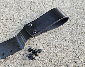 Offset Drop Leather and Kydex Belt Attachment