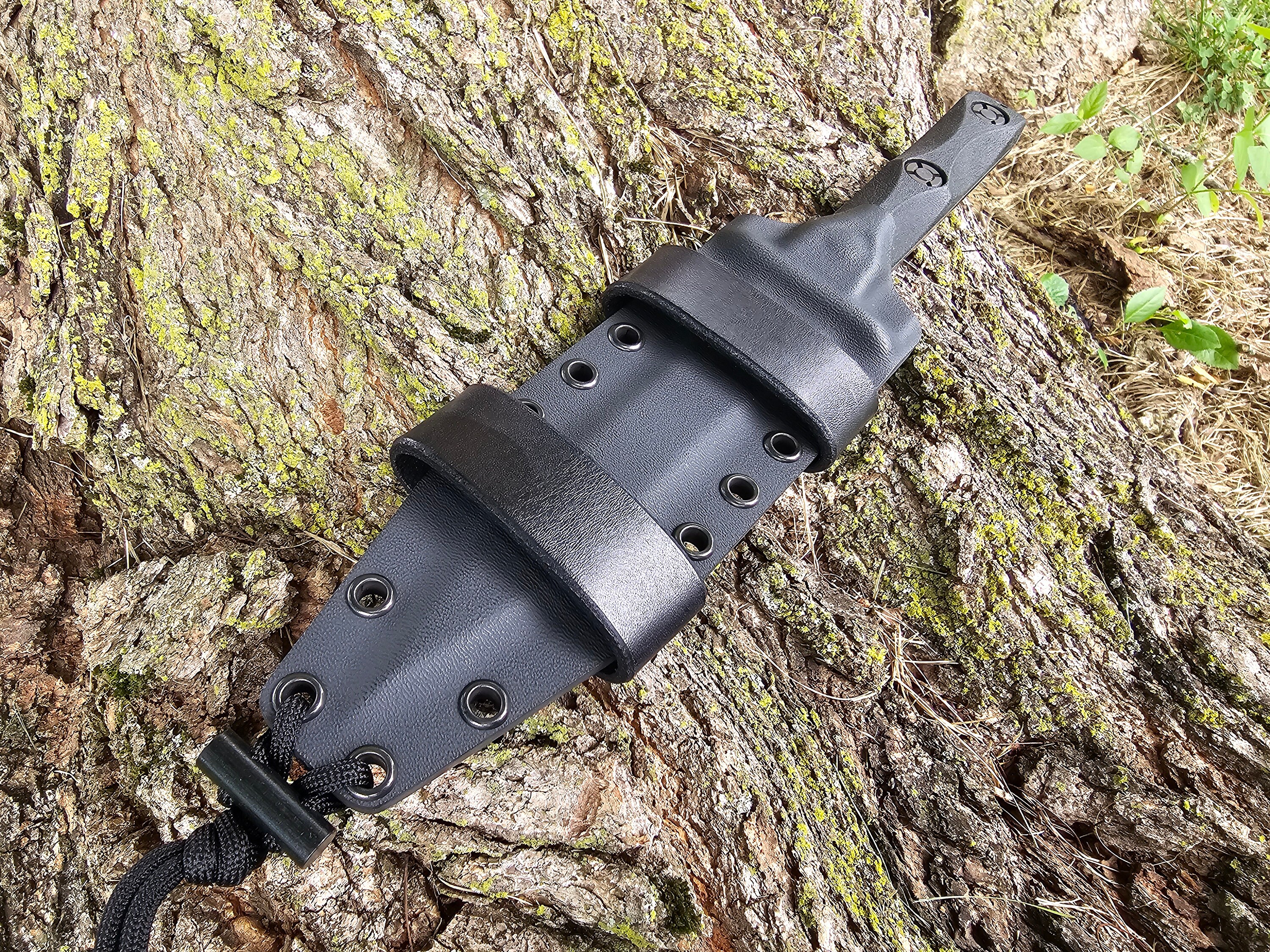 KA-BAR EK44, Model 4 Custom Kydex Sheath, Scout Carry, 2 Leather