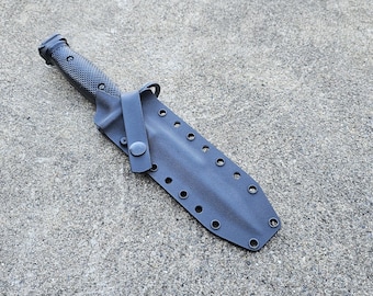 M7 G.I. Bayonet Custom Kydex Sheath, Guard Strap, Optional belt attachment, Gen Cut, BOC, Imperial, Colt & ONTARIO Bayonets