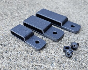 Accesorio de presilla para cinturón KYDEX para funda y pistolera, orificio de montaje perforado.