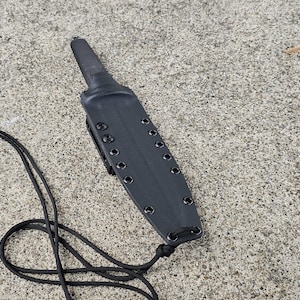Cold Steel Tai Pan custom kydex sheath,Polymer Adjustable belt Attachment, Paracord Lanyard,Pancake.