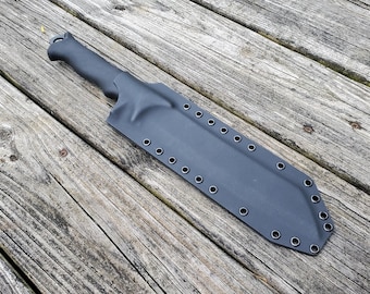 Varusteleka Tarava Skrama 240 Custom Kydex Sheath, Pancake Style, Optional belt attachments, Paracord Lanyard comes with Dangler system.