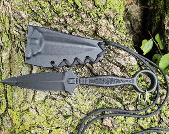 Funda personalizada de Kydex para la daga Cold Steel "FGX RING", paracord, estilo taco NE