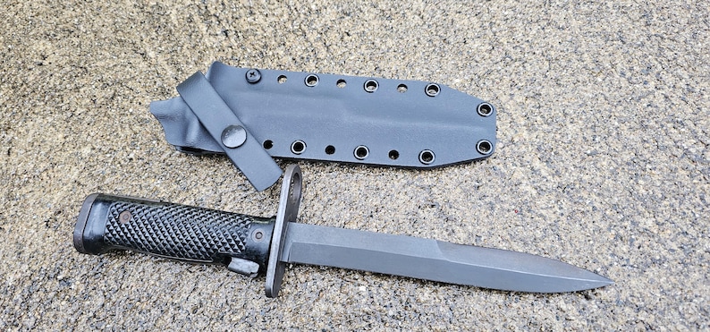 Custom Bayonet M6 G.I. IMPERIAL Bayonet Custom Kydex Sheath, With Guard Strap ...