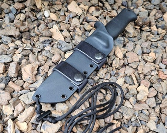 Terava Jääkäripuukko 140 Custom Kydex, Scout,Neck & IWB, Mini Firesteel Rod, 550 Paracord, IWB/ Scout Straps, Taco, Jaakaripuukko 140