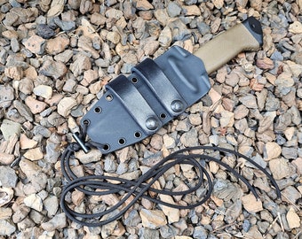 Gerber LMF II Infantry Survival Custom Kydex Sheath,Mini Firesteel, 550 Mil-Spec Paracord, Scout Carry IWB Straps, Pancake Style
