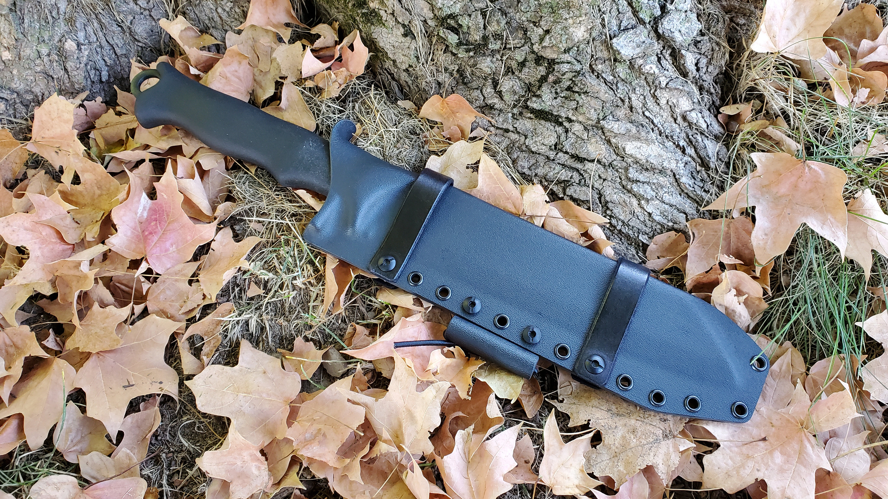 Terava Skrama 240 custom kydex sheath, Scout Carry, Leather Scout…