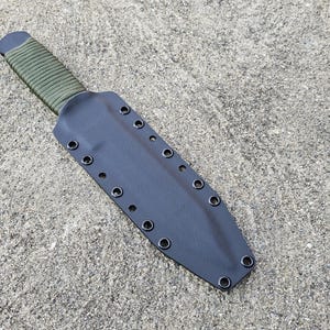 Cold Steel "True Flight Thrower" Throwing Knife Custom Kydex Sheath, Pancake Style, Optional belt attachments,