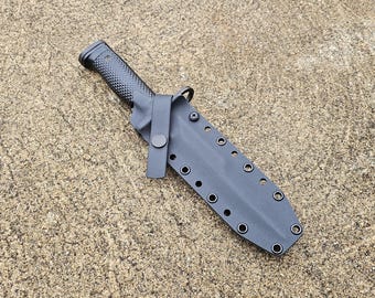 Funda de Kydex personalizada para bayoneta aérea M6 G.I., con correa de protección, accesorios de cinturón opcionales, compatible con las bayonetas aéreas M6 emitidas (existencias antiguas)
