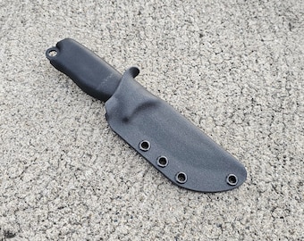 Terava Jaakaripuukko 85 Knife Custom Kydex Sheath, Optional belt attachments, Taco Style. Varusteleka Jääkäripuukko 85
