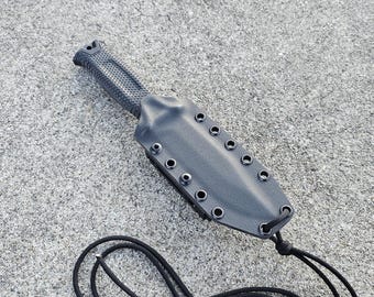 Gerber " Strongarm " Kydex Sheath, with Adjustable Polymer Belt Attachment, Pancake Style, Mil-Spec Paracord Lanyard