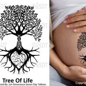 Tree Of Life Tattoo Tribe PNG 752x1063px Tree Art Artwork Black And  White Branch Download Free