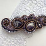 Amethyst Hair Barrette For Thick Hair Clip Beads Mom Gift From Etsy