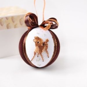 First Christmas ball Beaded embroidered X-mas balls First Xmas gift