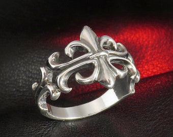 Anillo gótico, plata de ley, joyería gótica