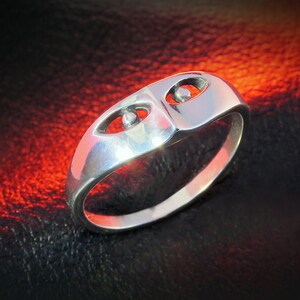 Mask Ring, Sterling Silver Ring for Women, Minimalist Ring