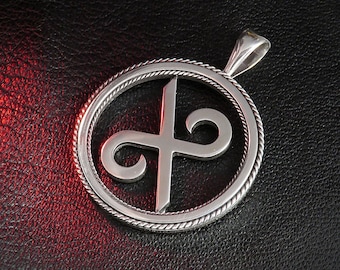 Zalktis - Latvian Ancient Sign Pendant, Baltic Jewelry with Meaning, Sterling Silver, Unique Gift