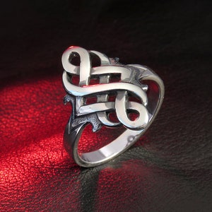 Gothic Ring for Women, Sterling Silver, Gothic Jewelry