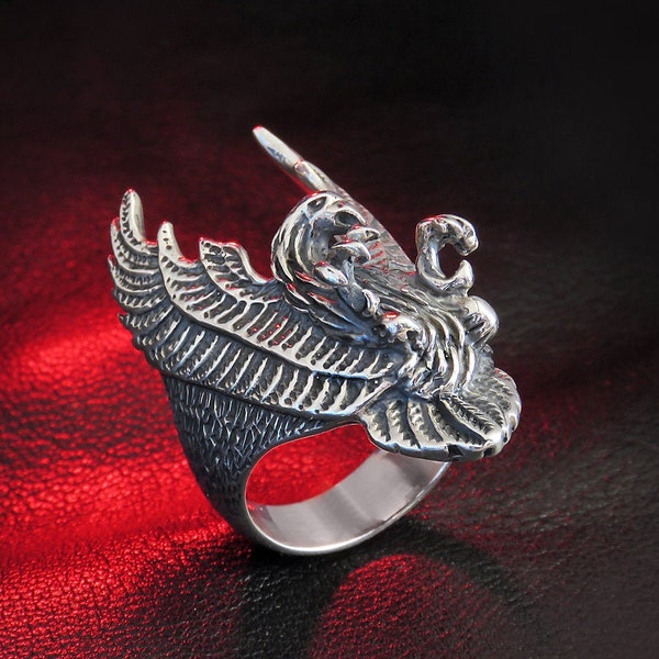 Eagle Ring, Sterling Silver, Eagle Jewelry