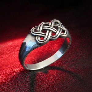 Celtic Knot Ring, Sterling Silver, Braided Ring, Celtic Jewelry