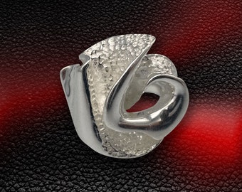 Rose Shaped Sterling Silver Ring for Women