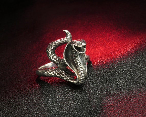 Sterling Silver Snake Ring Snake Jewelry Cobra Ring Etsy Singapore