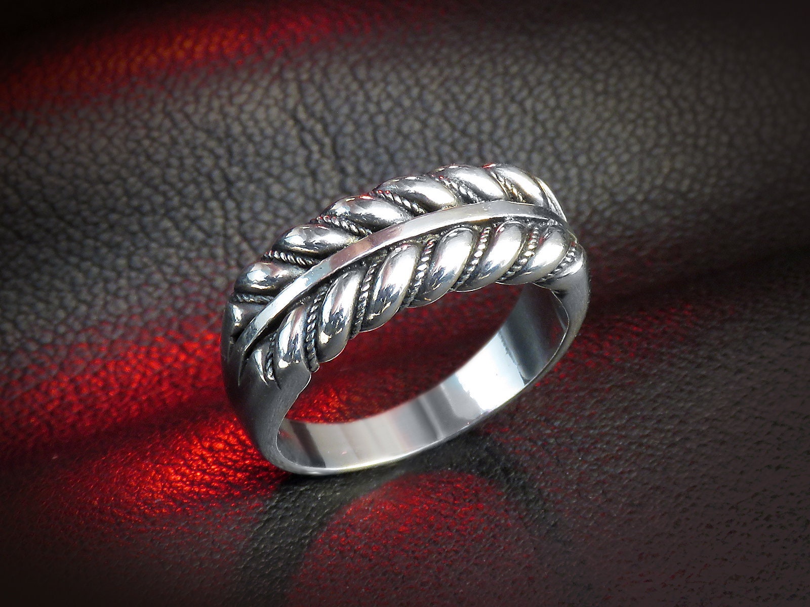 Anello Lettone, Nuovo Argento Sterling, Non Ossidato, Taglia - Foto 10