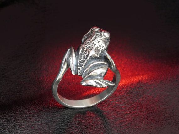 Bague Grenouille en argent massif 925 R000779