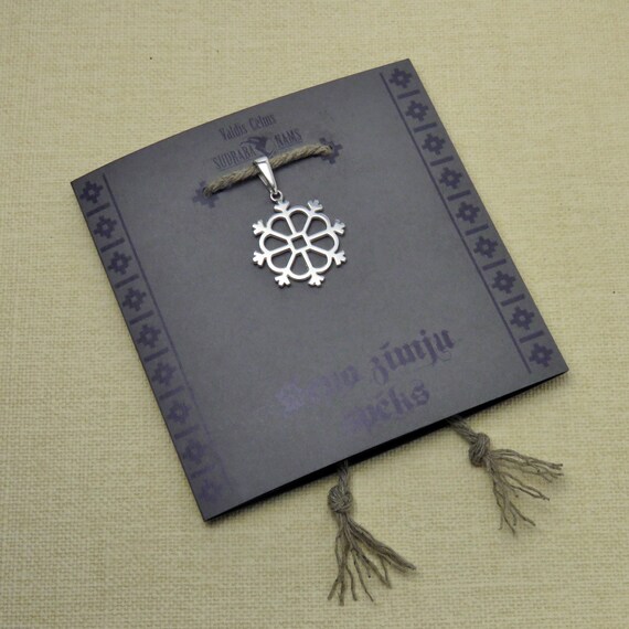 Sonne Anhänger Halskette, lettische alte Zeichen Schmuck, baltischen Schmuck Sonne Anhänger Halskette, lettische alte Zeichen Schmuck, baltischen Schmuck