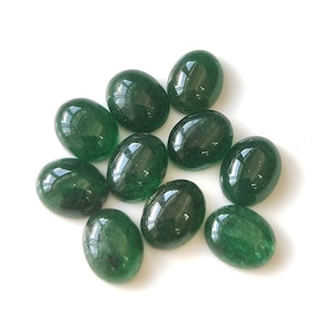 Cabochon ovale en aventurine verte naturelle à dos plat, pierre précieuse en vrac 3X5,4x6,5x7,6x8,7x9,7X10,8x10,9x11,10x12,10x14,12x16,13x18,18x25,20 x 30 mm
