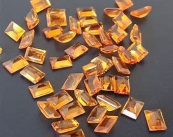 AAA-kwaliteit natuurlijke citrien achthoekig geslepen gefacetteerde losse edelsteen gekalibreerd afmetingen: 3 x 5 mm, 4 x 6 mm, 5 x 7 mm, 6 x 8 mm, 7 x 9 mm, 8 x 10 mm, 9 x 11 mm, 10 x 12 mm