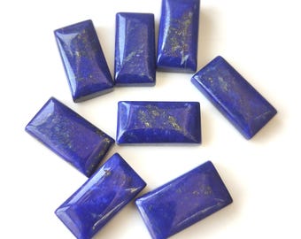 4x6 mm to 20x30 mm "Lapis Lazuli Natural Gems Rectangle cabochon" calibrated Size 4x6,5x7,6x8,7x9,8x10,9x11,10x12,10x14,12x16,13x18,15x20 mm