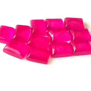 Red Ruby Quartz Gemstone Rectangle Cabochon Flat Back Calibrated Size 3x5,4x6,5x7,6x8,7x9,8x10,9x11,10x12,10x14,12x16,13x18,15x20,20x30 mm image 7