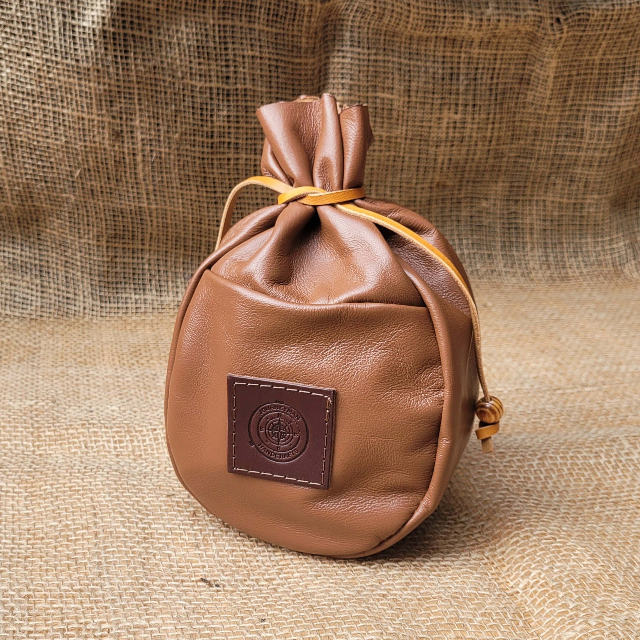 Leather coffee pouch hotsell