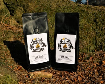 Campfire Coffee Grounds Beans and Bags