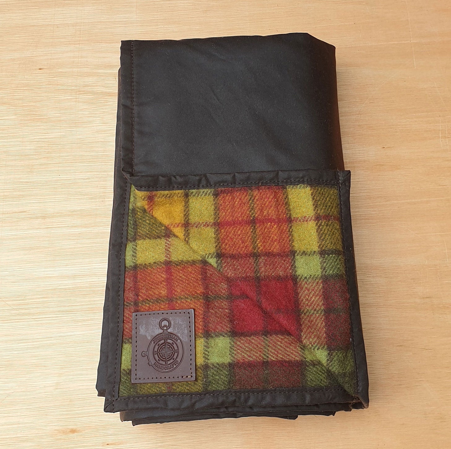 Custom Green Non Wax Canvas Blanket