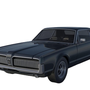 Puede incluir: Un coche cupé vintage azul oscuro con parrilla y molduras cromadas. El coche tiene un diseño elegante y clásico. Los neumáticos son negros y el coche parece estar en excelentes condiciones. El coche mide unos 480 cm de largo.