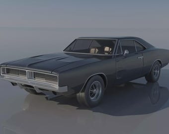 Archivo STL 3D del Dodge Charger 1969