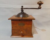 Antique French, Peugeot Bros, Coffee Grinder with, Metal Handle, Coffee Mill, Moulin à Café, Coffee Bean Mill, Shabby Chic, Interior Design