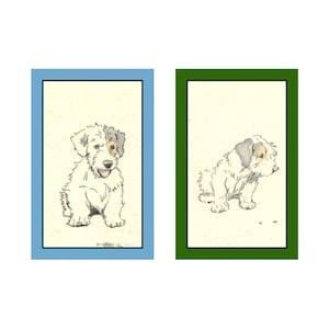 Naipes de lujo de Aldin Terriers para bridge, canaster, whist, cribbage o cualquier otro juego. Regalo perfecto para Navidad, cumpleaños o inauguración de una casa.